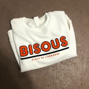 bisous sweatshirt
